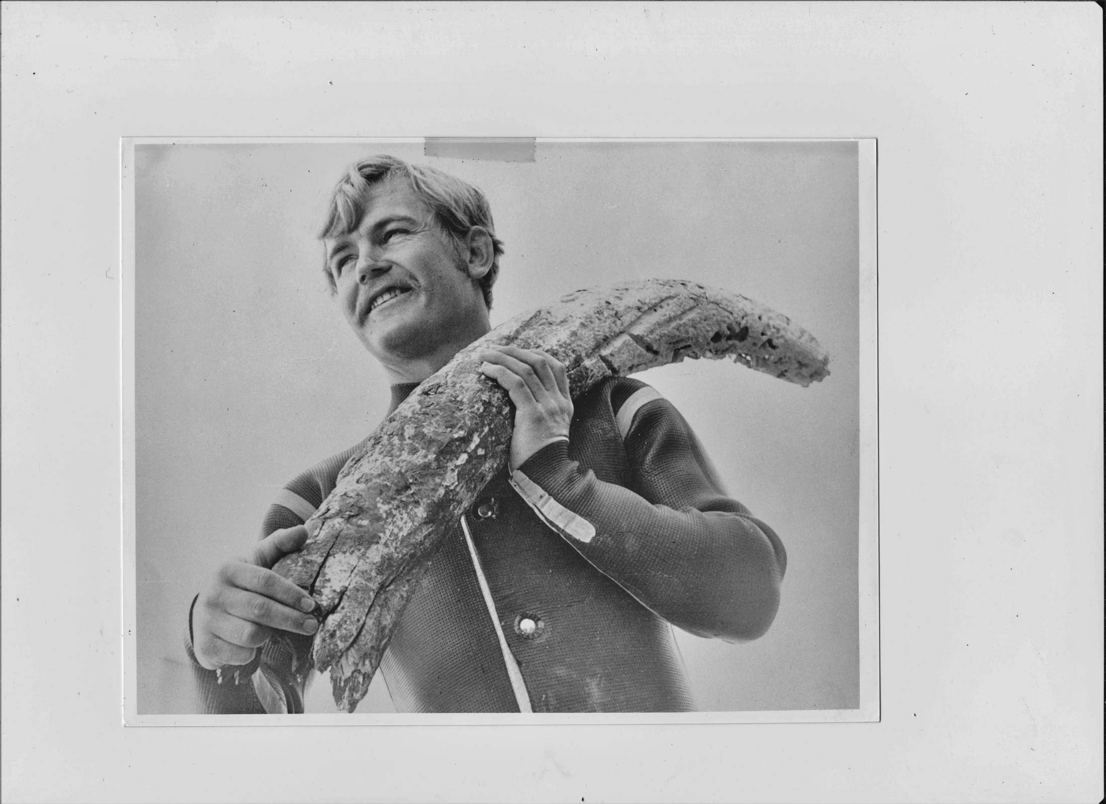 Graeme aged 17 with a Gilt dragon tusk