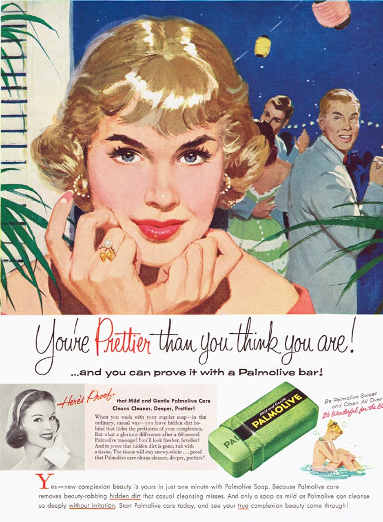 Mid-20th-century advertisements were targeted at women as the primary consumers.