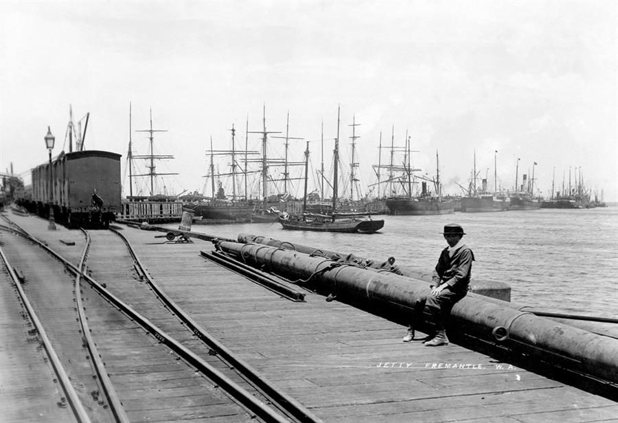 Fremantle port in days gone by - 1894