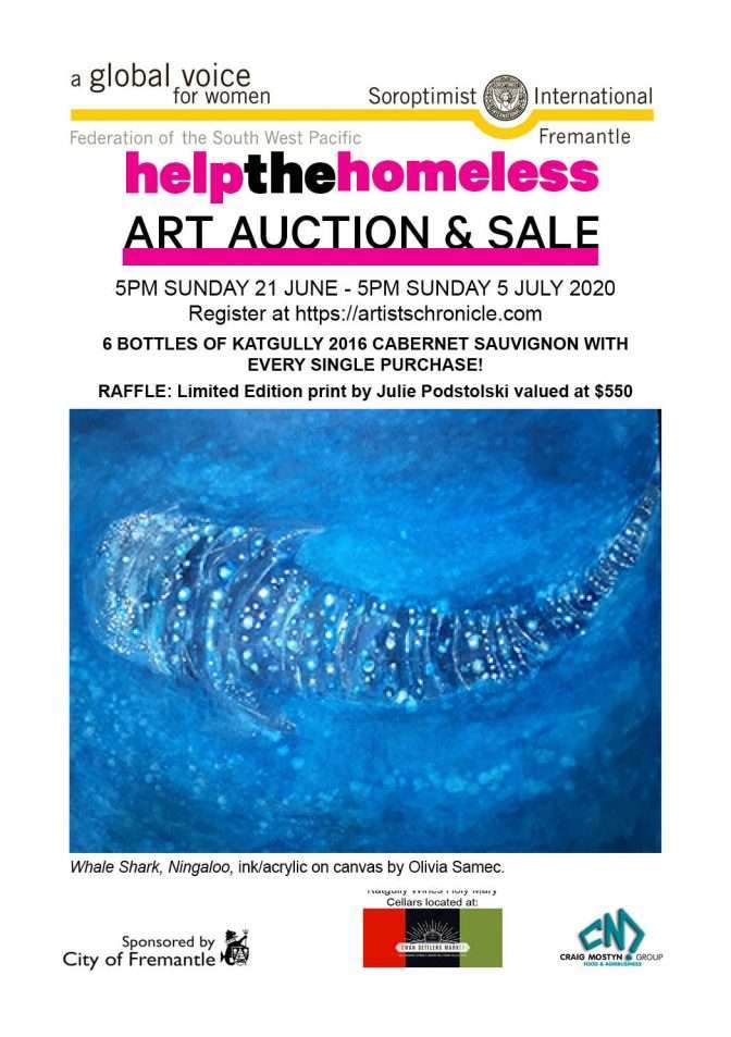 The 2020 Help The Homeless Art Auction Goes Online - Fremantle Shipping ...