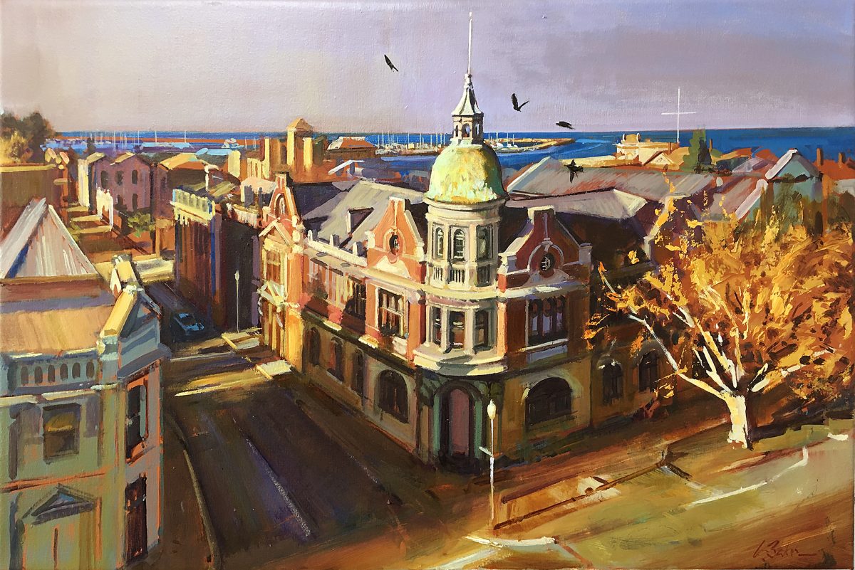 Crows over Phillimore oil on canvas Greg Baker