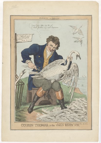 Caricature of Thomas Peel