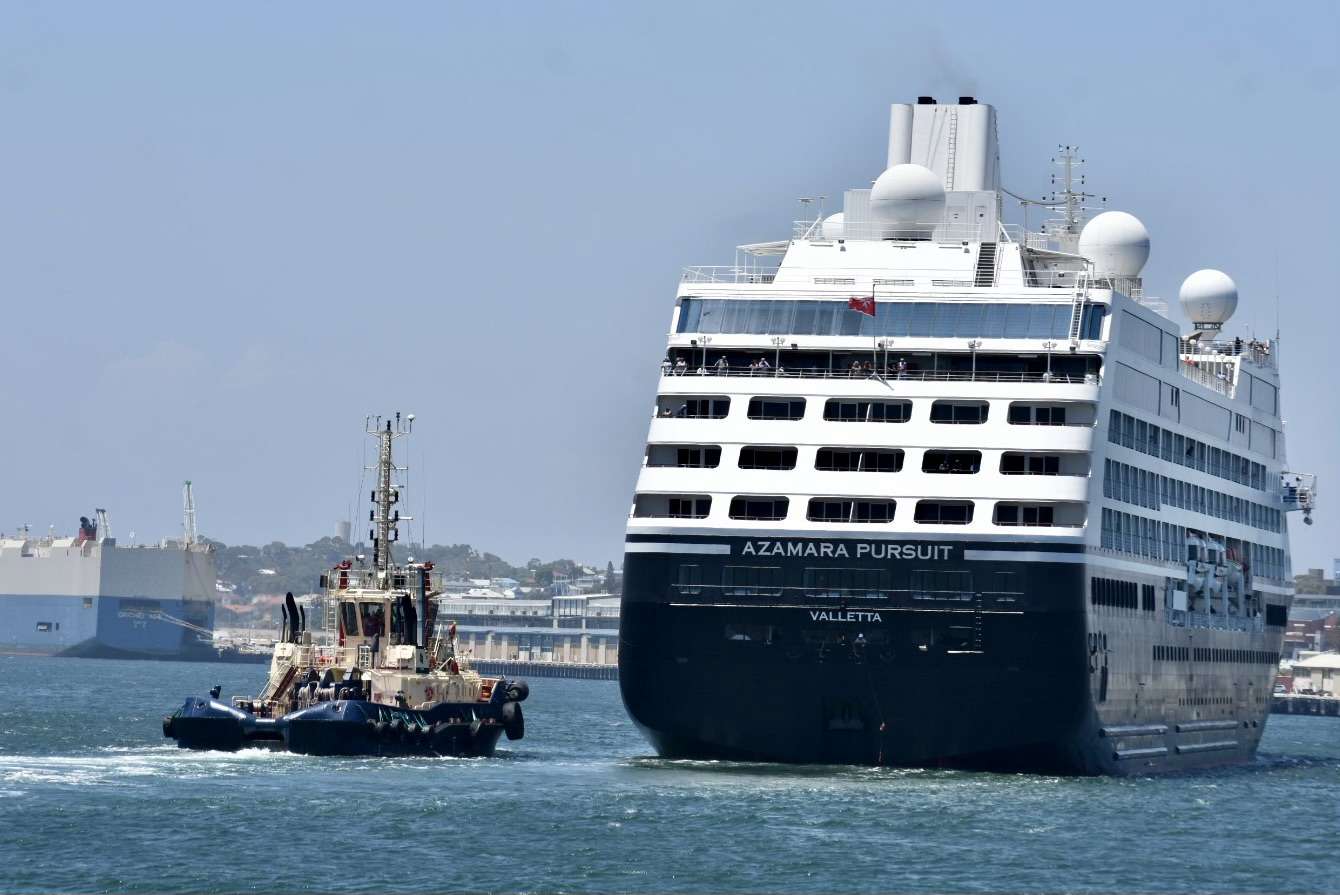 Azamara Pusuit, Fremantle, 18 December 2024. Credit Jean Hudson