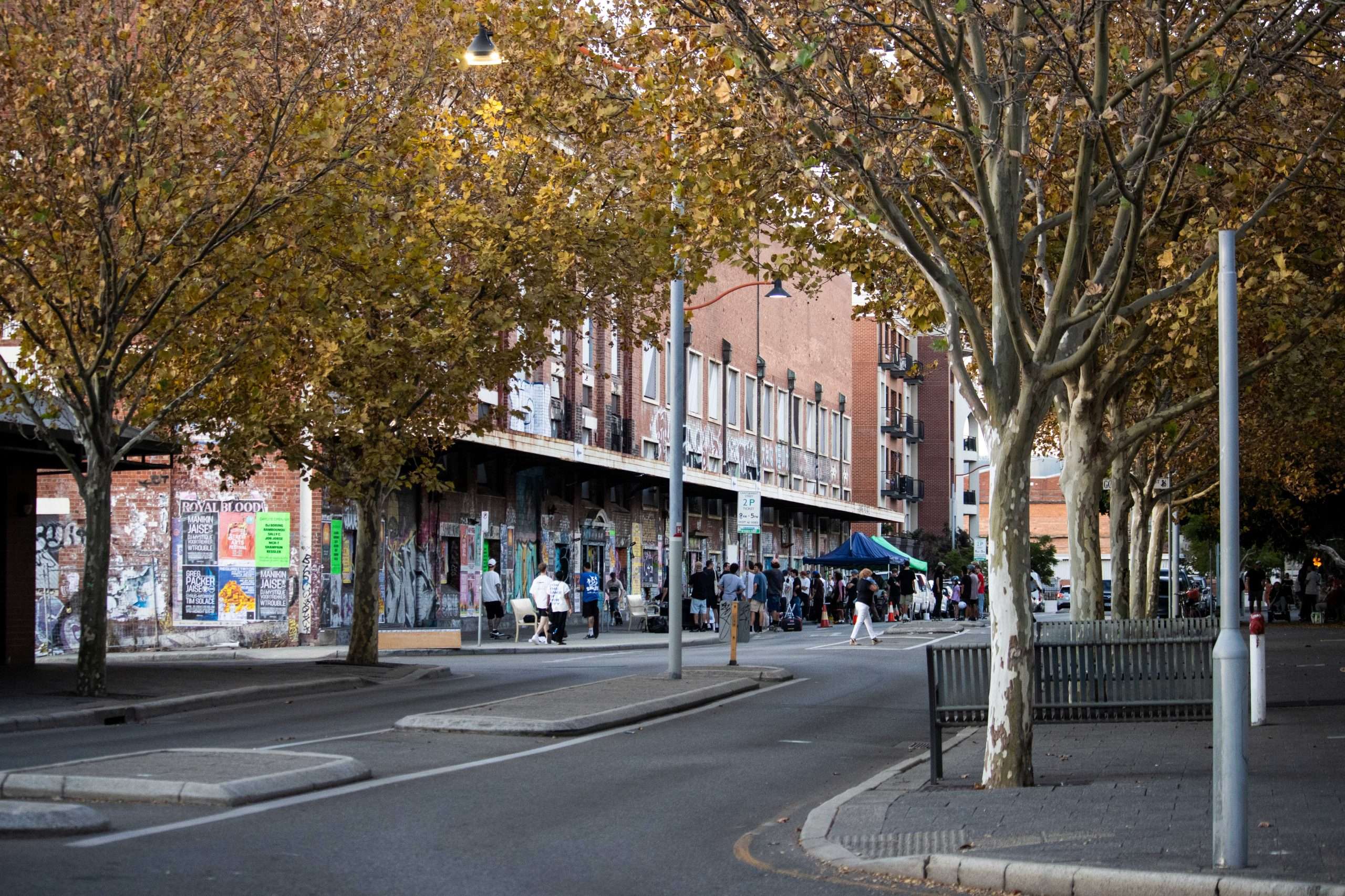 Photos of the Woolstores skaters taken around this time last year